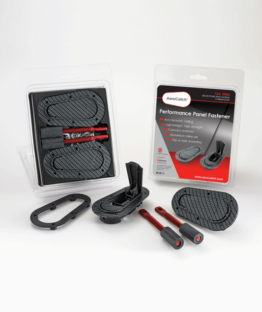 AeroCatch 125 Series Carbon Fiber look Non-Locking Hood Pins