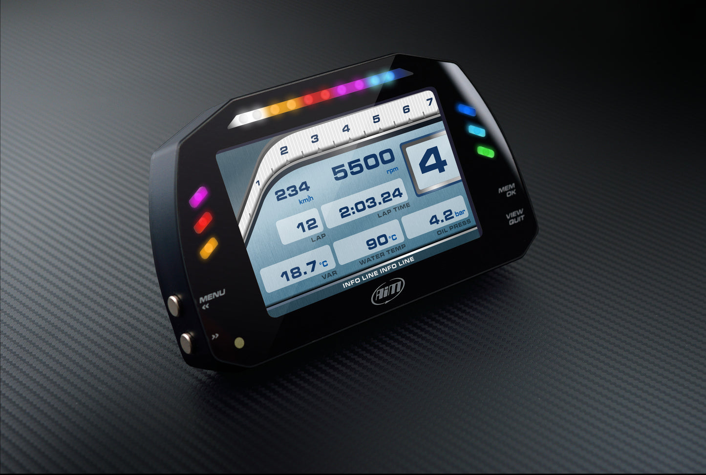 AIM MXS 1.2 Strada Dash Display