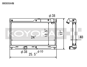 Koyo 93-95 Mazda RX-7 1.3L Turbo N-FLO (Dual Pass) Radiator