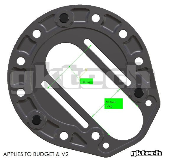 GKTech 240SX Offset Strut Tops