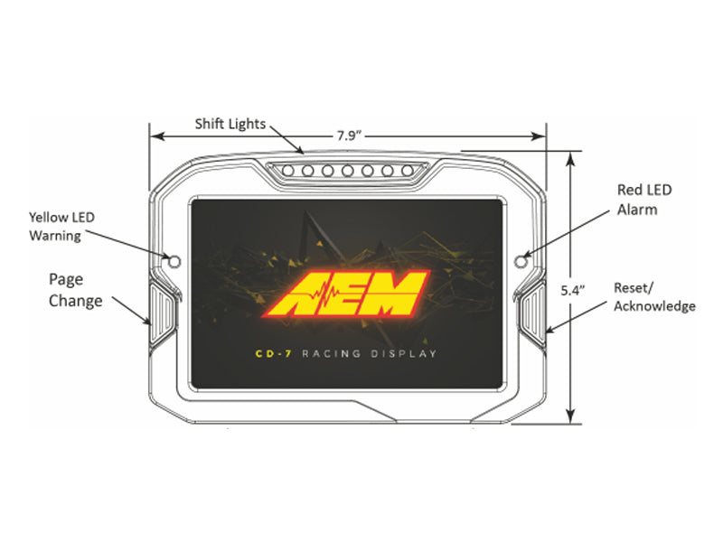 AEM CD-7 Carbon Digital Racing Dash Display