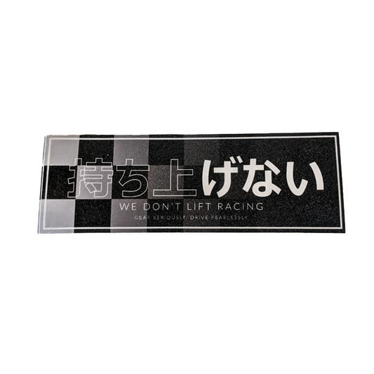 We Don't Lift Checkered