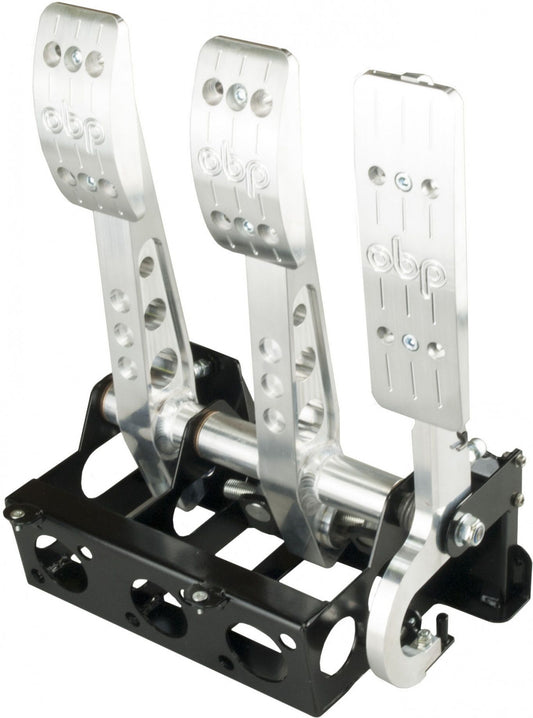 obp Motorsport Pro-Race V2 3 Pedal System - Floor Mounted Cockpit Fit