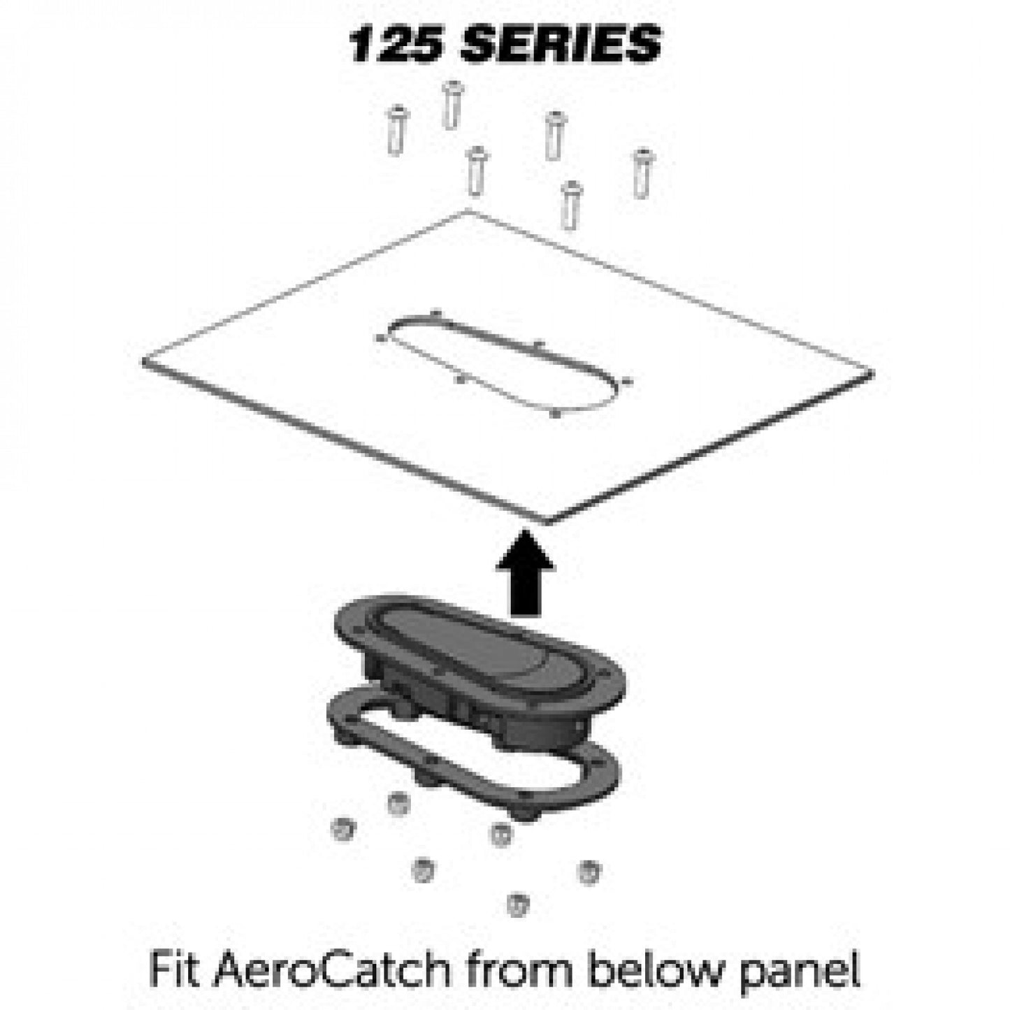 AeroCatch 125 Series Non-Locking Hood Pins