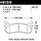 Hawk 94-05 Mazda MX-5 Black Race Rear Brake Pads