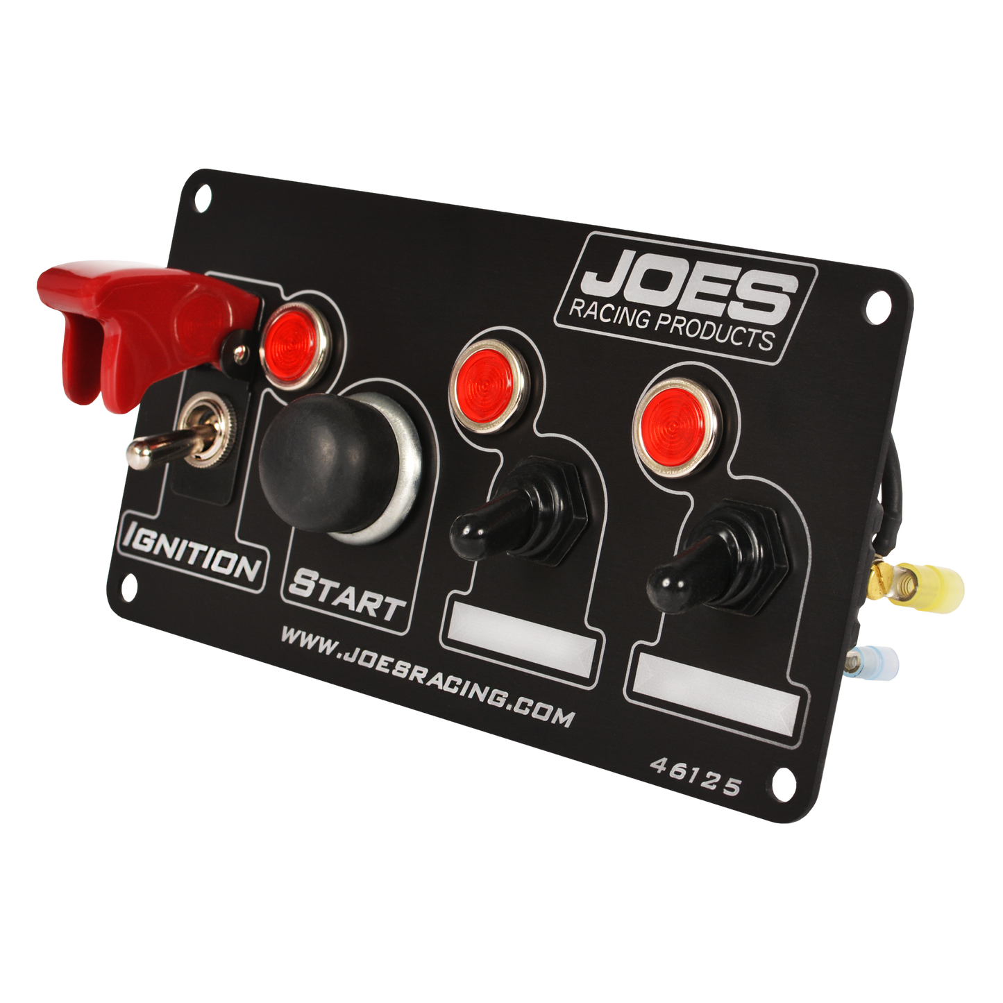 JOES Racing Switch Panel: Ignition, Start, 2 Accessory w/ Lights