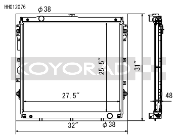 Koyo Toyota 10-13 Tundra 4.6L/07-13 Tundra 5.7L V8 (AT) Racing Radiator