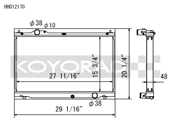 Koyo 08-11 Lexus IS-F 5.0L (AT) Radiator