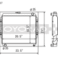 Koyo Toyota 84-95 Pickup 2WD/4WD/ 4Runner 2.4L I4 (22R/RE) MT Radiator