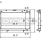 Koyo 95-98 Nissan 240SX S14 2.4L KA24DE (MT) Radiator