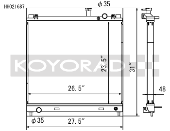 Koyo 04-13 Nissan Titan/Armada/QX56 5.6L V8 (Req. Trans Cooler) Radiator