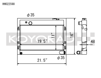 Koyo 68-73 Datsun 510 1.6L (MT) Radiator