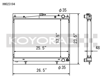 Koyo 00-02 Nissan Skyline GTR 2.6L Turbo Racing Radiator