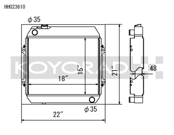 Koyo 68-72 Nissan Skyline L20 I6 MT (KGC10) Radiator (SK-C13 Required)