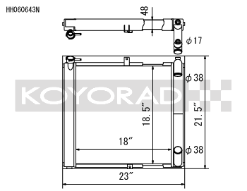 Koyo 89-92 Mazda RX-7 1.3L FC NA/Turbo (MT) N-FLO Technology Radiator