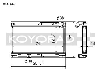 Koyo 93-95 Mazda RX-7 1.3L Turbo Radiator