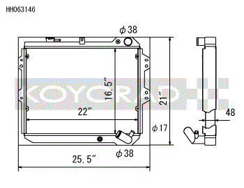 Koyo 83-85  Mazda RX-7 fits 1.1/1.3L MT (Includes GSL-SE Trim)