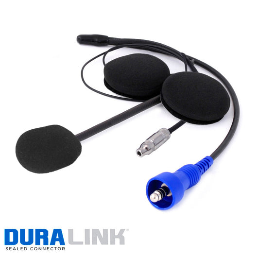 Rugged Radios Helmet Kit w/ Flex Boom, Speakers, and 3.5mm Ear Bud Jack