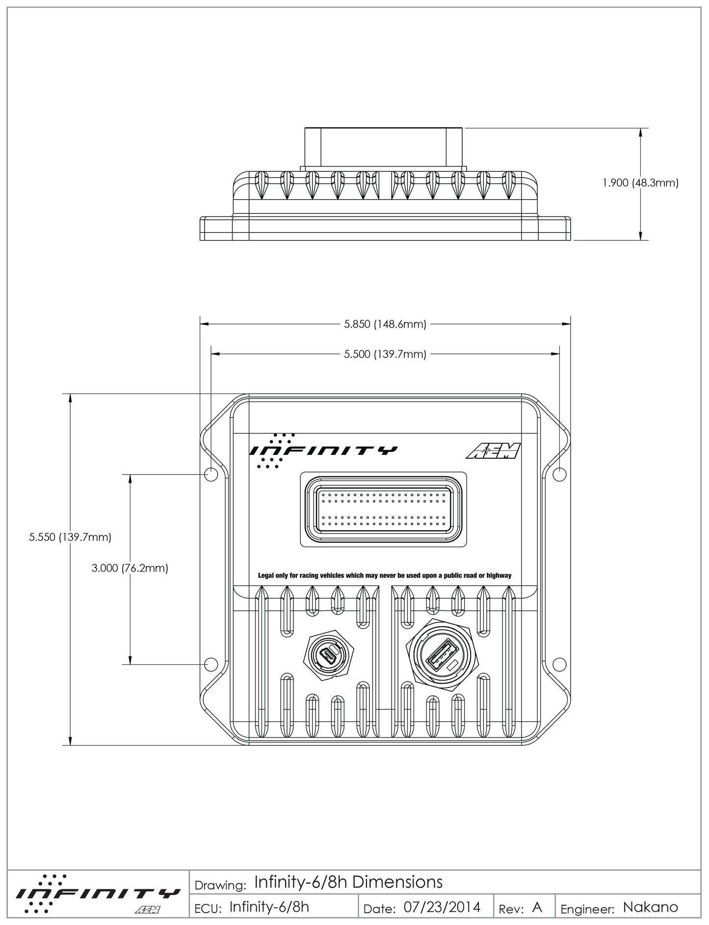 AEM Infinity Series 5 - Infinity-6 (506) Stand-Alone Programmable ECM