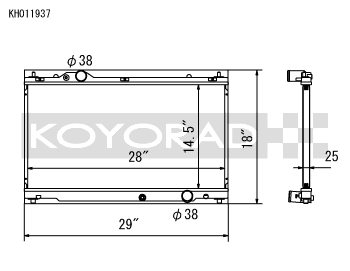 Koyo 06-13 Lexus IS250/IS350 2.5L/3.5L (6MT/AT) Radiator