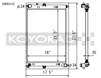 Koyo 2016 Mazda MX-5 Miata 2.0L I4 (MT) Aluminum Radiator