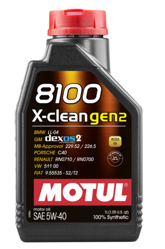 Motul 8100 X-Clean Gen2 5W-40