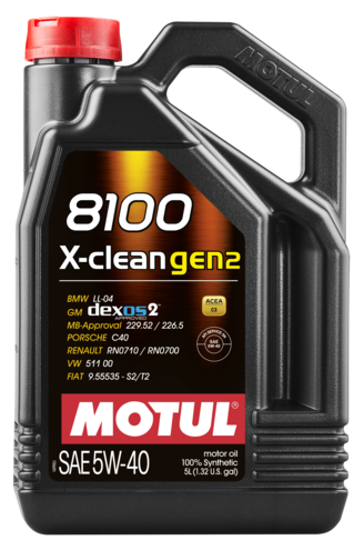 Motul 8100 X-Clean Gen2 5W-40
