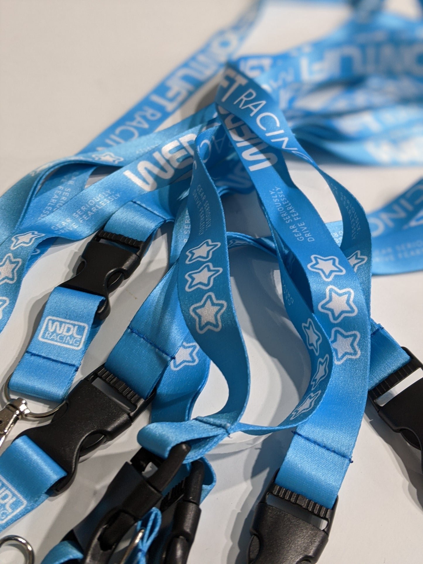 We Don't Lift Aqua Blue Lanyard