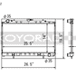 Koyo 89-94 Nissan 180SX/Silvia S13 SR20DET (MT) Copper Radiator