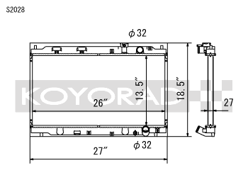 Koyo 94-01 Acura Integra (MT w/ Denso OEM) Copper Radiator