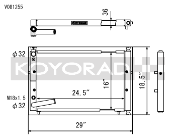 Koyo 94-01 Acura Integra w/ K-Series Swaps (2.0/2.4L) Radiator