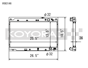 Koyo 94-01 Acura Integra (MT w/ Showa/Denso OEM) Radiator