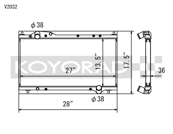 Koyo 91-05 Acura NSX 3.0/3.2L (MT) Radiator