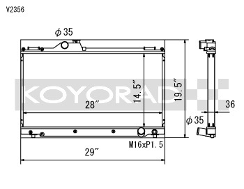 Koyo 01-05 Lexus IS300 (MT) Radiator