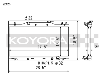 Koyo 02-06 Acura RSX Base/Type-S (MT) Radiator