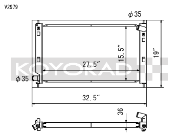 Koyo 08-15 Mitsubishi Evolution X (AT/MT) / Ralliart Turbo Radiator