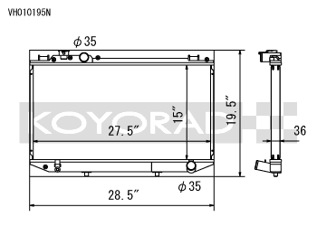 Koyo 89-92 Toyota Cressida 3.0L I6 (MT)