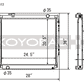 Koyo 95-04 Toyota Tacoma V6 4x4 Manual Radiator