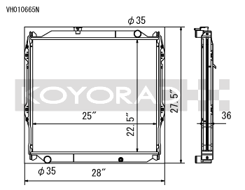 Koyo 96-02 Toyota 4Runner 2.7L / 3.4L w/ 5MT Radiator