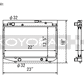 Koyo 84-87 Toyota Corolla RWD w/ 3SGE BEAMS 2.0L Engine Swap Manual Radiator