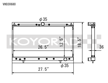 Koyo 95-99 Mitsubishi Eclipse/Talon Turbo (MT) Radiator