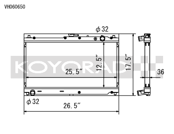 Koyo 99-05 Mazda MX-5 Miata 1.8L (MT) Radiator