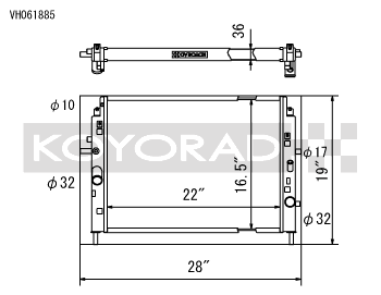 Koyo 06-13 Mazda MX-5 Miata (MT) Radiator