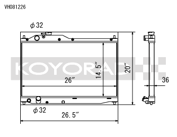 Koyo 00-09 Honda S2000 2.0/2.2L (MT) Radiator