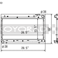 Koyo 99-01 Subaru Impreza RS / Outback 99-02 Subaru Forester 2.5L Performance Radiator