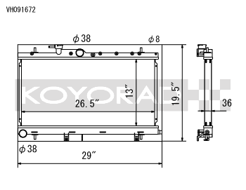 Koyo 03-07 Subaru Impreza WRX/STI (MT / w/ Filler Neck) Radiator