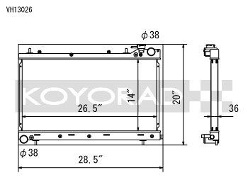 Koyo 04-08 Subaru Forester XT 2.5L Turbo (MT) Radiator