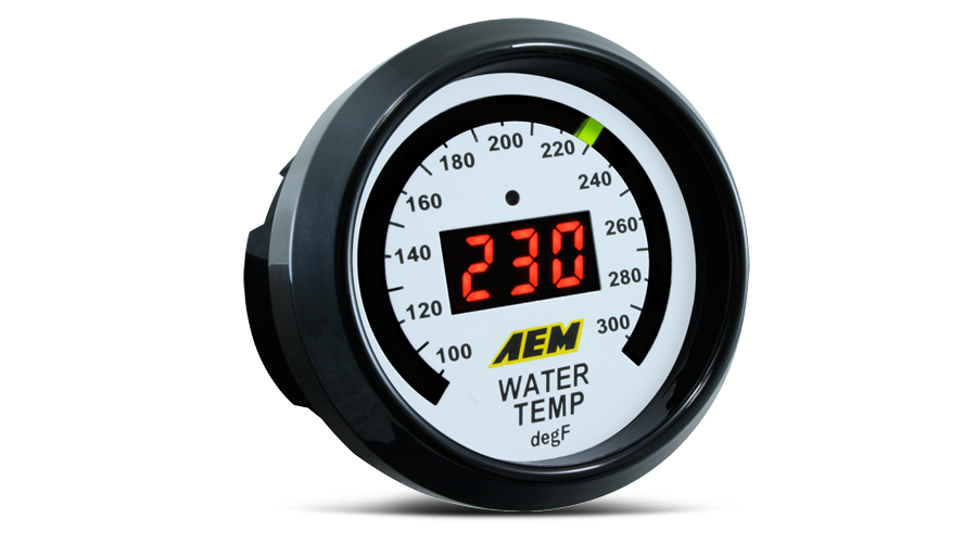 AEM Classic Digital Water Temperature Display Gauge