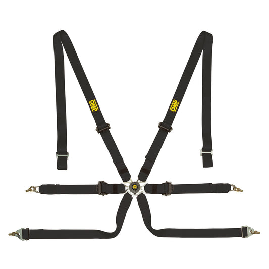 OMP Racing 6 Point Lightweight Saloon Pull Down Harness