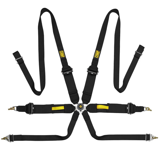OMP Racing 6 Point Lightweight Saloon Pull Up Harness